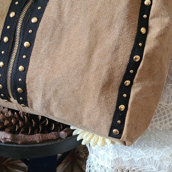 MONA B LARGE STUDS AND RIBBON MULTI HANDBAG - Picture 4 of 16